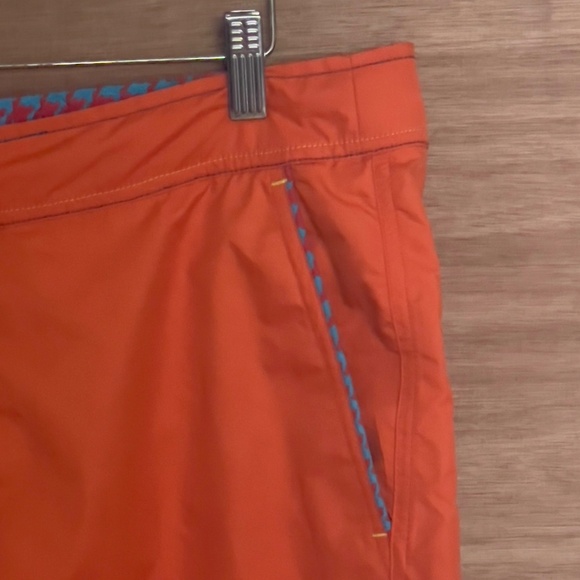 Robert Graham orange swim trunks shorts size 36 pockets drawstring classic fit - Picture 2 of 8